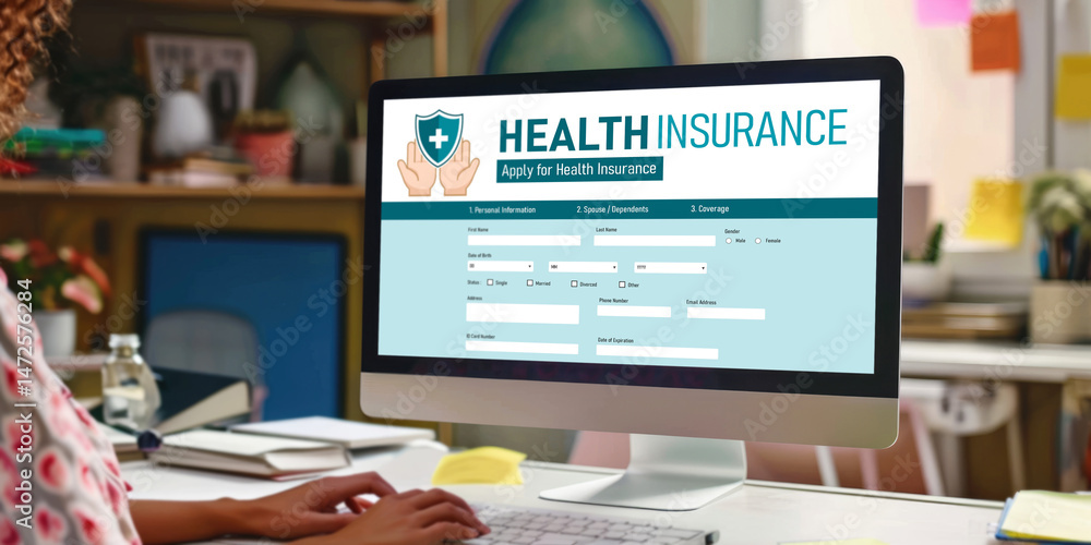 Health insurance web site brisk registration system for easy form filling Health insurance web site brisk registration system for easy form filling