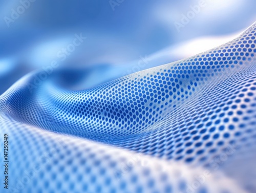 Blue textured fabric