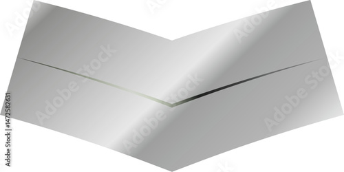 Metallic Silhouette Elements – Versatile Abstract Icons and Shapes with a Polished Chrome Finish