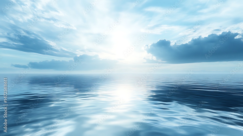 Obraz premium Ocean sky reflection