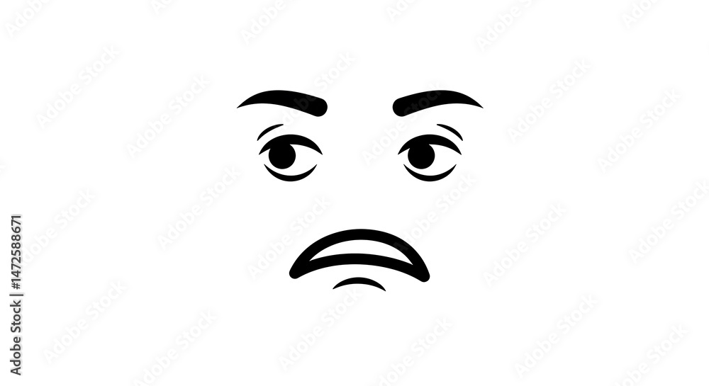 Confused Emoji Face Showing Worry or Uncertainty Confused Emoji Face Showing Worry or Uncertainty