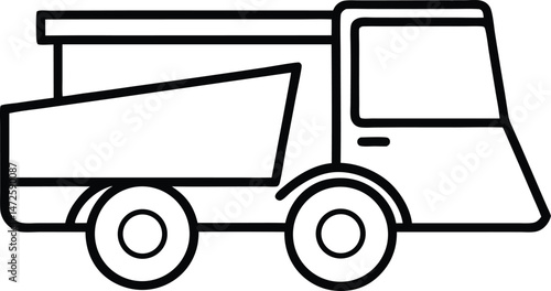 snow plow truck vector illustration