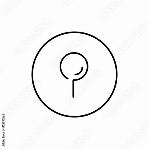 Search find magnifying glass lens icon vector sign