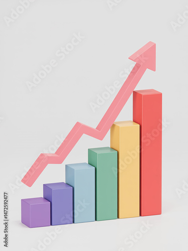 Free Download business graph with arrow - GFXLoad