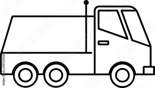 street sweeper vehicle vector illustration