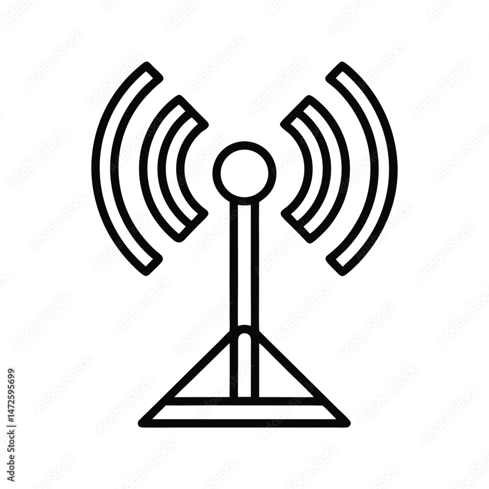 Signal Tower with Waves Signal Tower with Waves