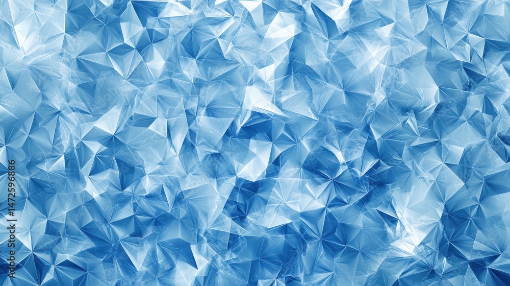 Naklejka premium Abstract blue polygonal spike background/wallpaper/backdrop/texture. 3D Rendering illustration , no logos, no brands