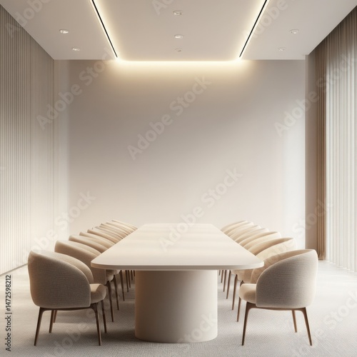 Minimalist conference room