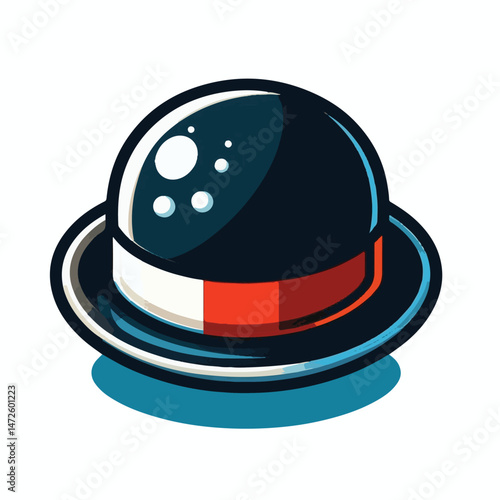 hat, style, vintage, black, isolated, fashion, retro, man, male, gentleman, elegant, clothing, bowler, white, bowler hat, accessory, suit, illustration, cap, design, classic, english, background, clot