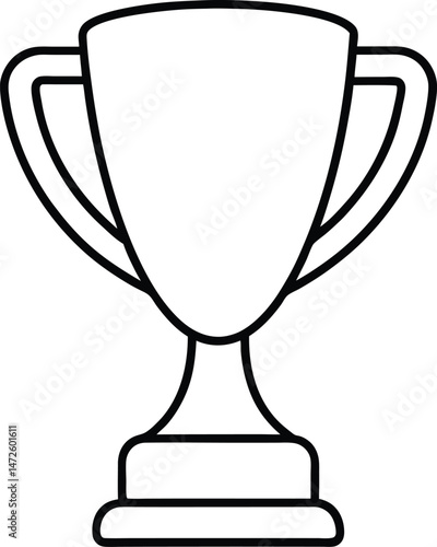 gold trophy cup isolated