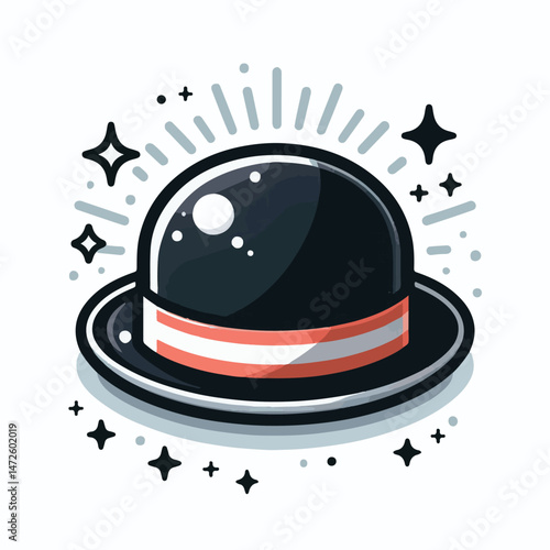 hat, style, vintage, black, isolated, fashion, retro, man, male, gentleman, elegant, clothing, bowler, white, bowler hat, accessory, suit, illustration, cap, design, classic, english, background, clot