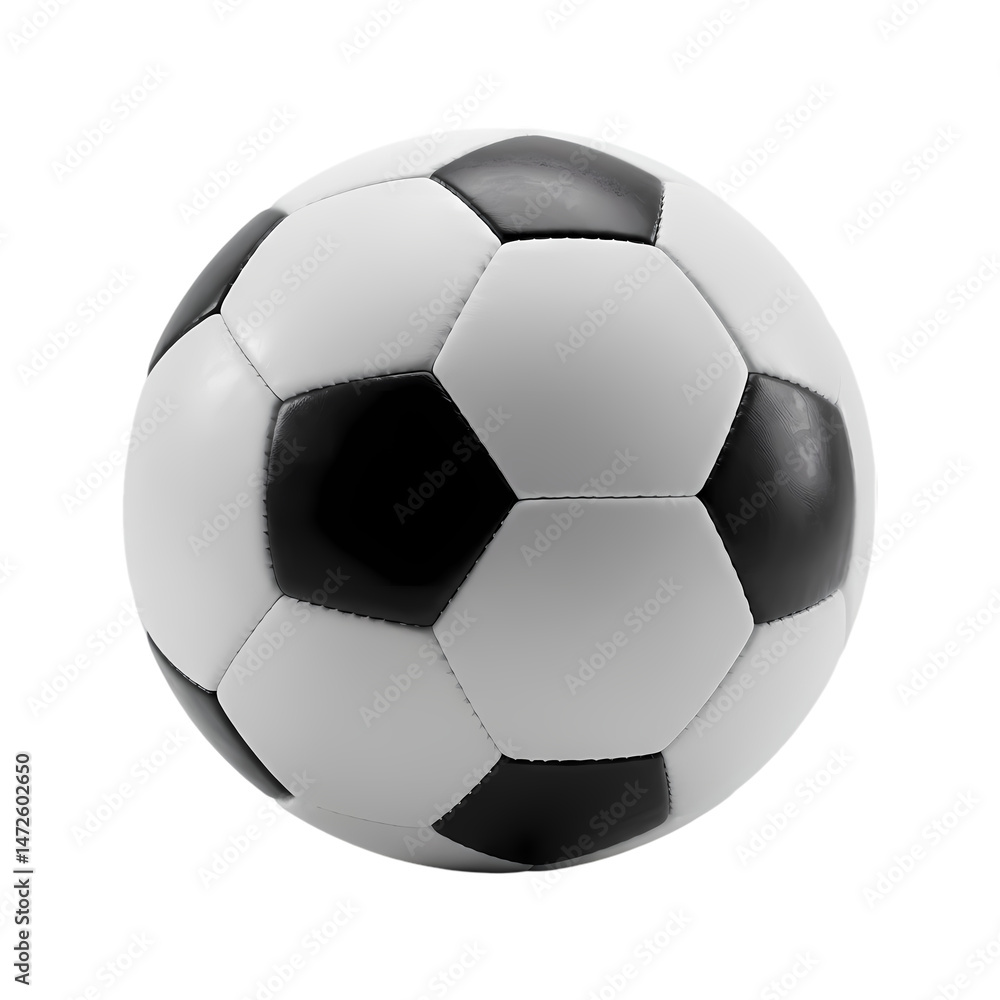 Classic Black and White Soccer Ball HighResolution Image isolated on transparent background Classic Black and White Soccer Ball HighResolution Image isolated on transparent background