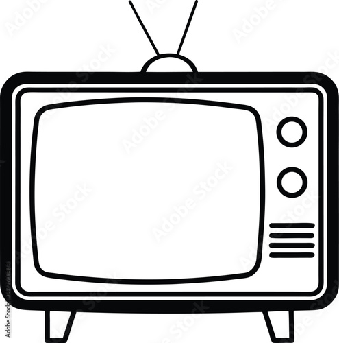 vintage television icon vector illustration