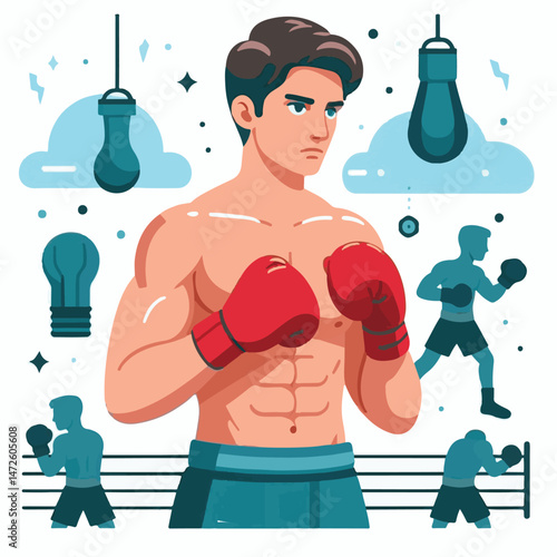 boxer, boxing, sport, strength, male, athlete, competition, man, fight, training, power, fitness, punch, action, champion, gym, strong, body, muscle, person, combat, exercise, background, sportsman, b