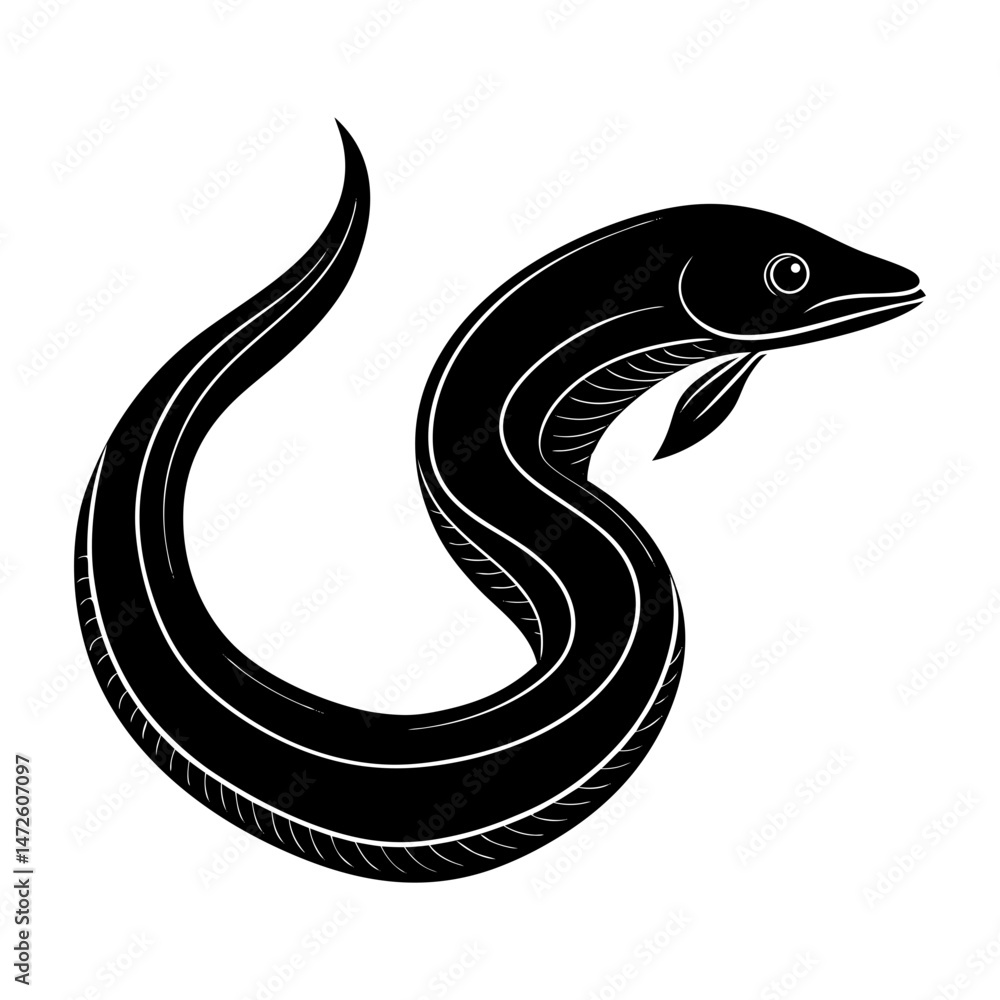 Obraz premium Fish Silhouette vector illustration