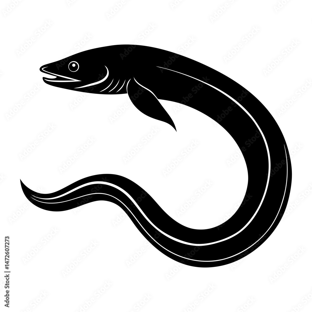 Fototapeta premium Fish Silhouette vector illustration