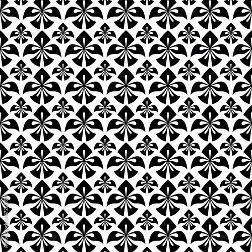 ute Hand-Drawn Floral and Geometric Patterns for Textile and Gift Wrapping, Traditional Seamless Ornament Pattern