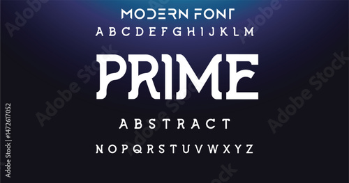 creative modern urban alphabet font. Digital abstract moslem, futuristic, fashion, sport, minimal technology typography. Simple numeric vector illustration
