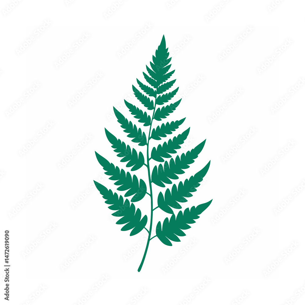 Obraz premium Watercolor Style Tropical Palm Leaves on White Botanical for Print & Digital Use