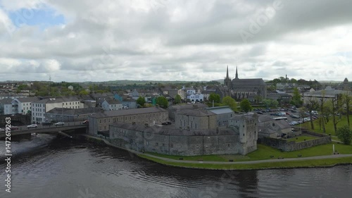 Drone shot of Enniskillen, Co. Fermanagh Northern Ireland