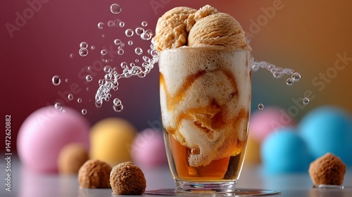 Frothy float splashes with sweet treats