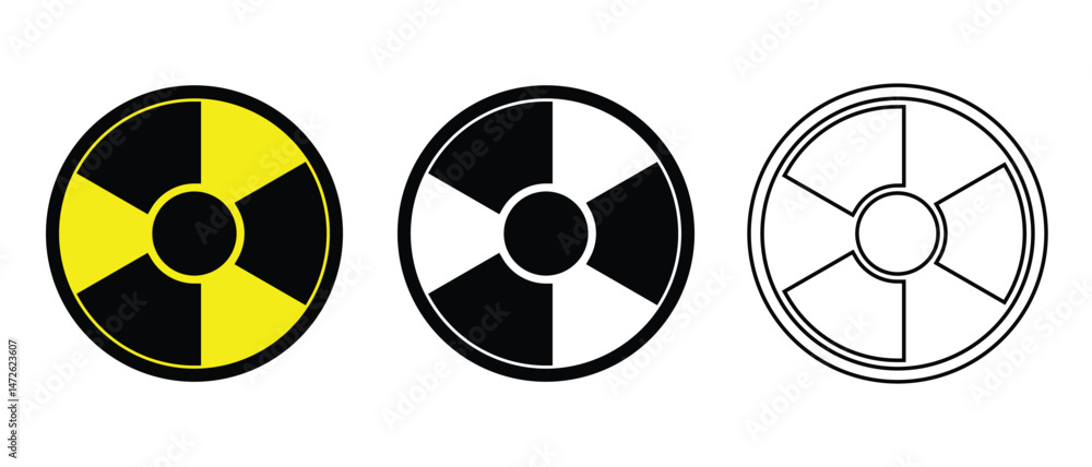 Radiation web icons with shadow. Set colorful radiation symbols. vector design illustration for you project. radiation symbol. Vector illustration. Radiation warning. Radiation web icons with shadow. Set colorful radiation symbols. vector design illustration for you project. radiation symbol. Vector illustration. Radiation warning.