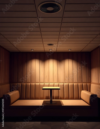 Booth Seating Area Single Table