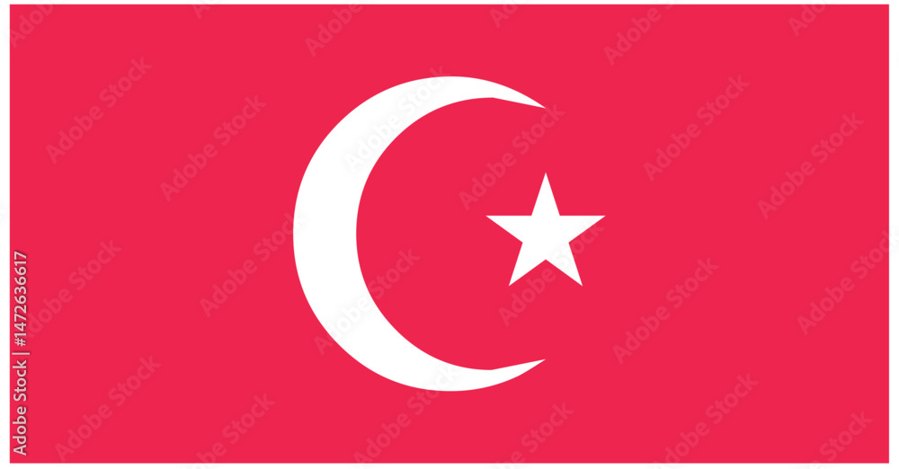 Turkish flag. High quality, official flag of the Turkish state. Can be used as banner, poster, social media post and design element. Turkish flag. High quality, official flag of the Turkish state. Can be used as banner, poster, social media post and design element.