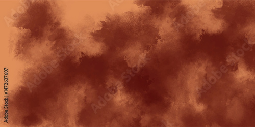 Blotched and Faded Abstract of Deep Earthy Ink Spread in Chaos

