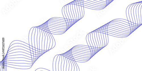 Abstract blue background with a glowing abstract waves. Abstract wave element for design. Digital frequency track equalizer, Futuristic background design. Long exposure, Light painting photography.
