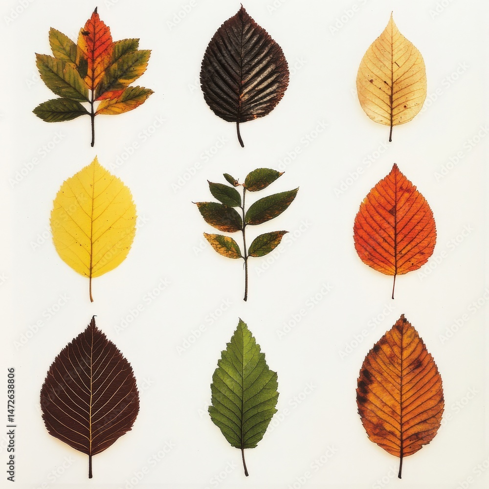 Obraz premium Leaves in scientific study