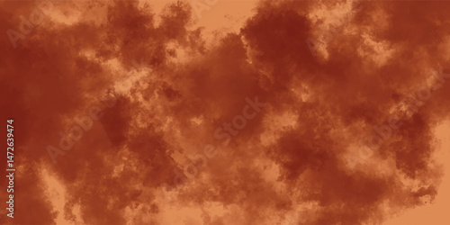 Abstract Cloudy Composition in Crimson Shadows Over a Burnt Base

