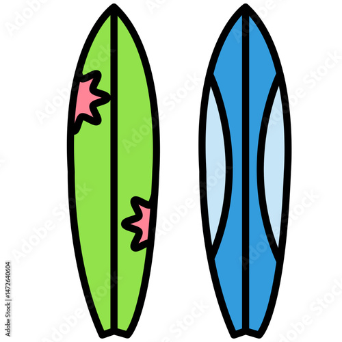 icon of a surfboard