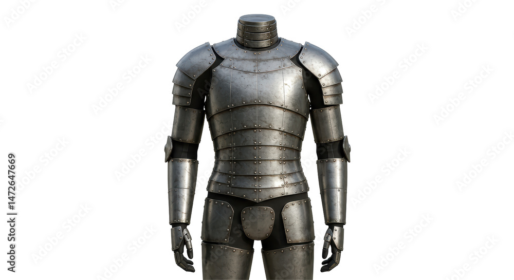 Isolated Medieval Armor Suit Isolated Medieval Armor Suit