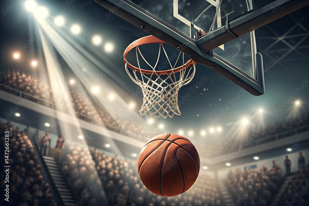 basketball ball in the basket basketball ball in the basket