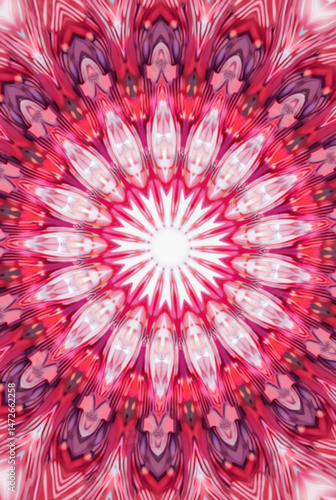 Bright Retro Pink Summer Kaleidoscope.