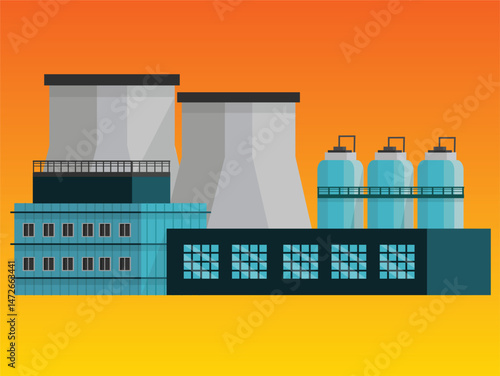 Future of Electricity: Smart Grid Innovations and Sustainable Power Transmission chemical factory in the laboratory