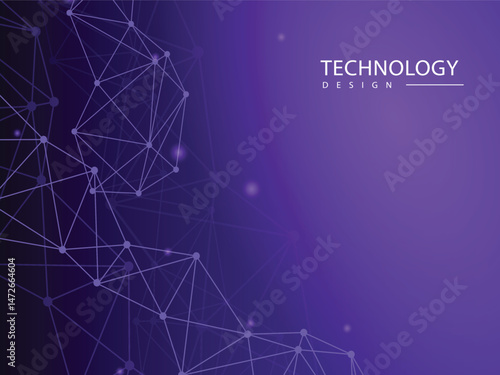 Technology Design – Futuristic Digital Network Concept