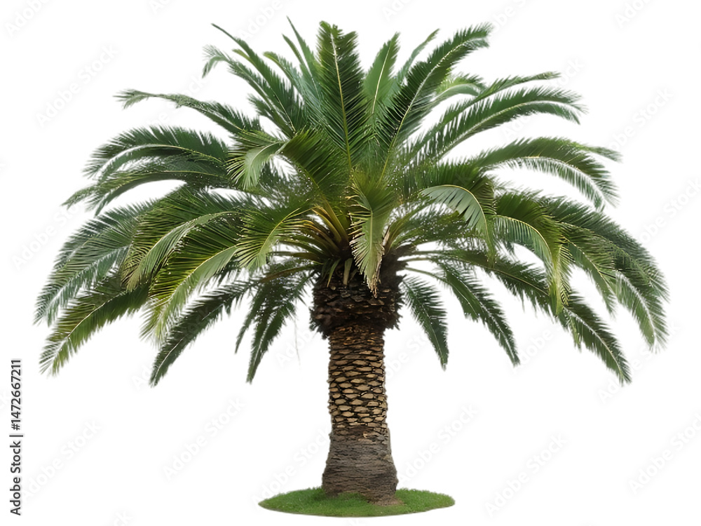 Obraz premium palm tree on white background