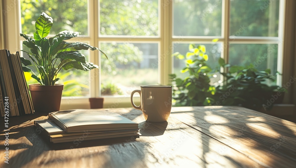 Tranquil Morning by the Window Tranquil Morning by the Window