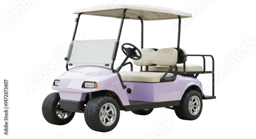 Isolated Golf Cart