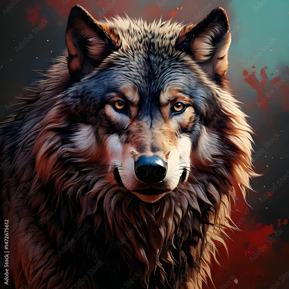 Naklejka premium wolf 