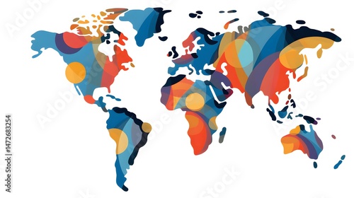 Diverse Hands Holding Abstract Map with Location Symbol - Creative Concept