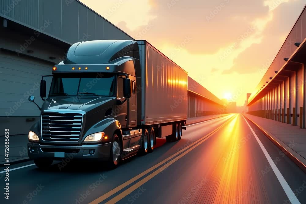 semi truck driving highway semi truck driving highway