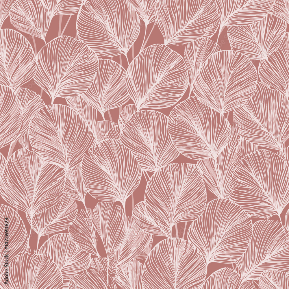 Luxury Seamless Pattern with Palm Leaves � Modern Stylish Floral Background Design Luxury Seamless Pattern with Palm Leaves � Modern Stylish Floral Background Design
