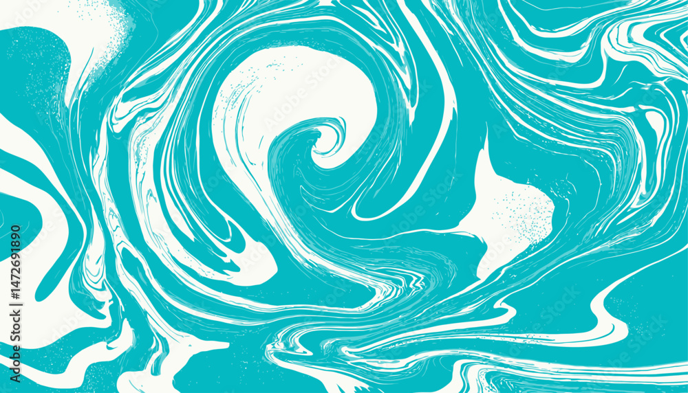 Sea Blue Funky Swirl Pattern � Psychedelic Y2K Style Abstract Vector Geometric Twisted Liquid Background Sea Blue Funky Swirl Pattern � Psychedelic Y2K Style Abstract Vector Geometric Twisted Liquid Background