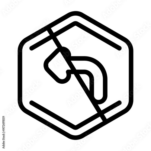 No Left Turn Icon