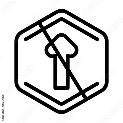 No Passing Icon