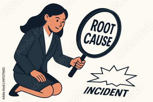 Detailed Business Investigation Scene with Professionals Analyzing Evidence and Data in Office Environment for Corporate Security and Fraud Detection Concepts