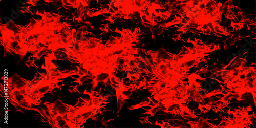 Dark seamless pattern red background marble wall texture for design. Red smoke on black realistic cloudscape atmosphere. Fiery Red Abstract Background with Black Accents. Watercolor red grunge